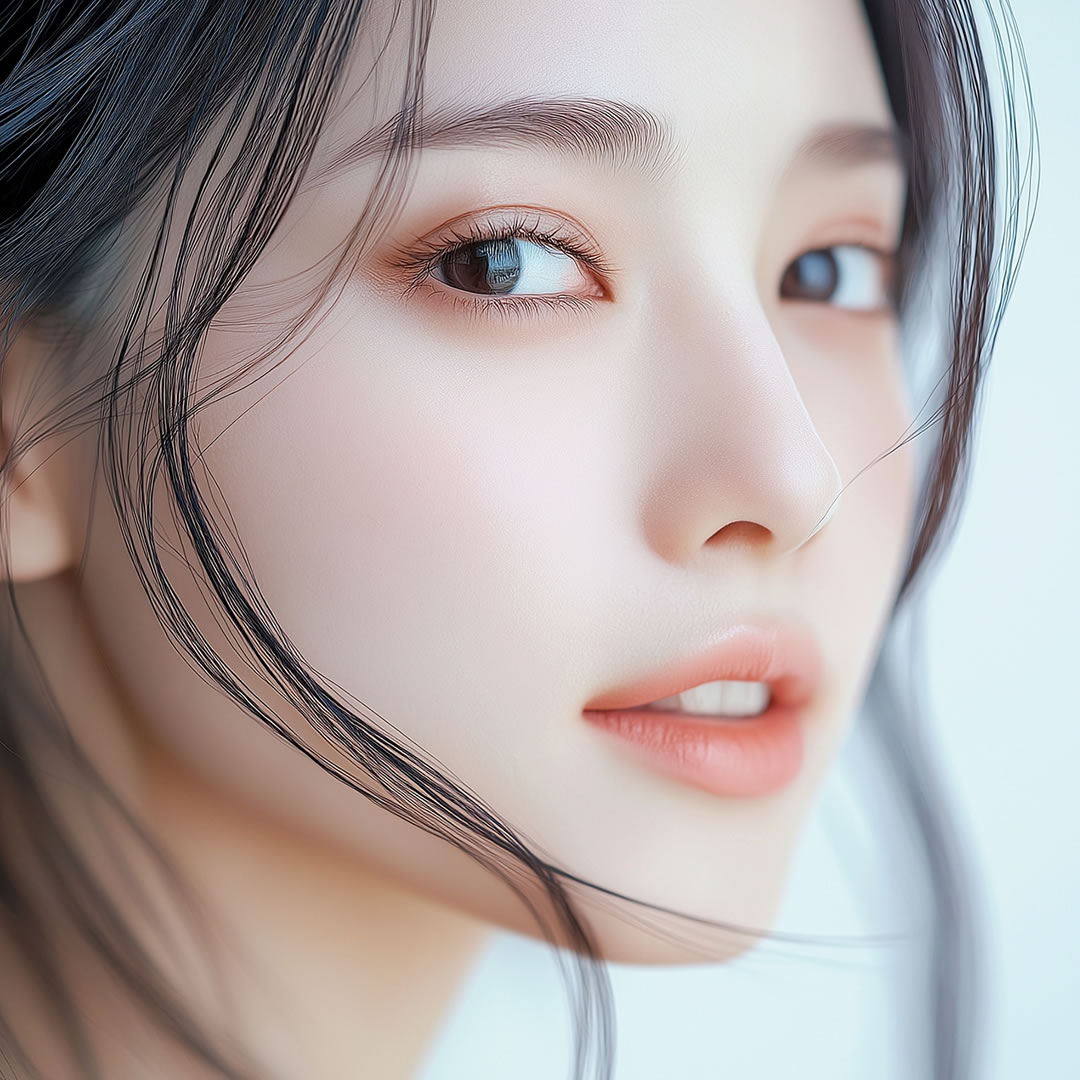 綺麗な鼻筋の女性