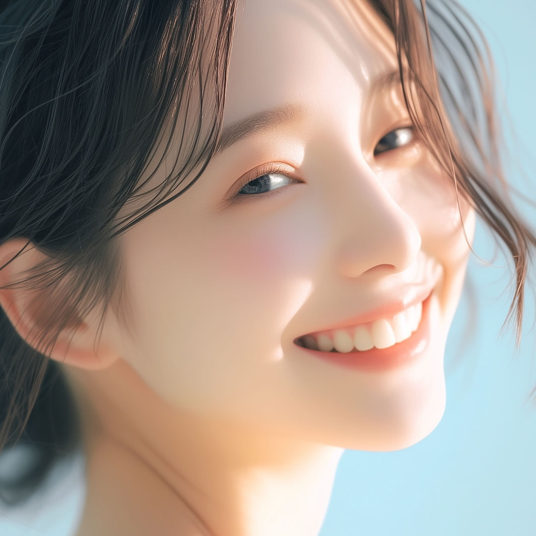 人中短縮を受けた女性