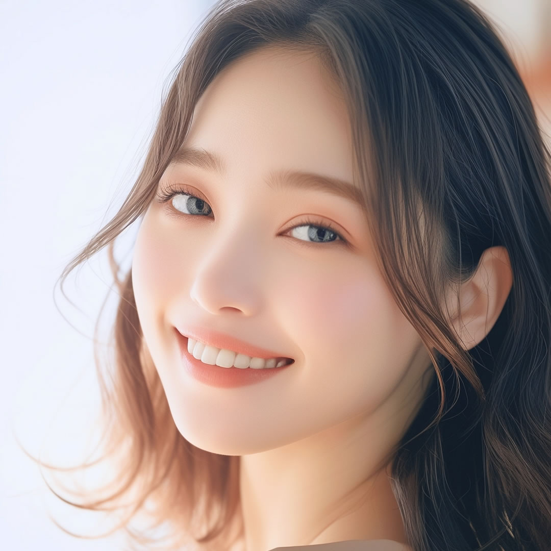 鼻中隔延長を受けた女性のイメージ